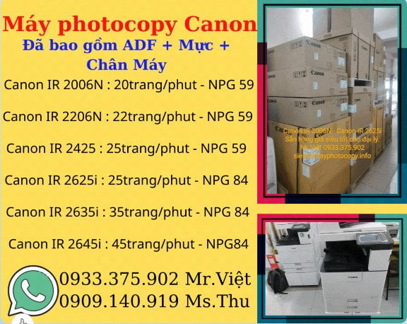 Máy photocopy canon - Công ty Việt Thành