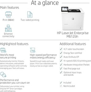Máy in HP LaserJet Enterprise M612Dn (7PS86A)